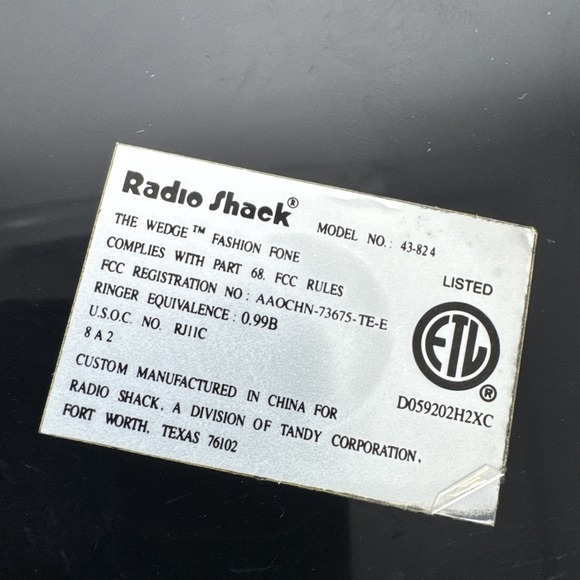 Vintage 1980s Memphis Style Triangular Green Landline Phone RadioShack WORKS! - Picture 11 of 12